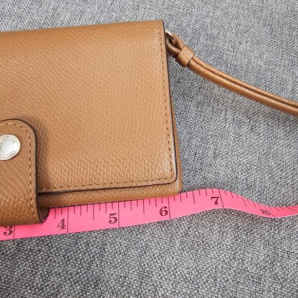 Coach Brown Leather Monogrammed Small Wristlet - Picture 13 of 13